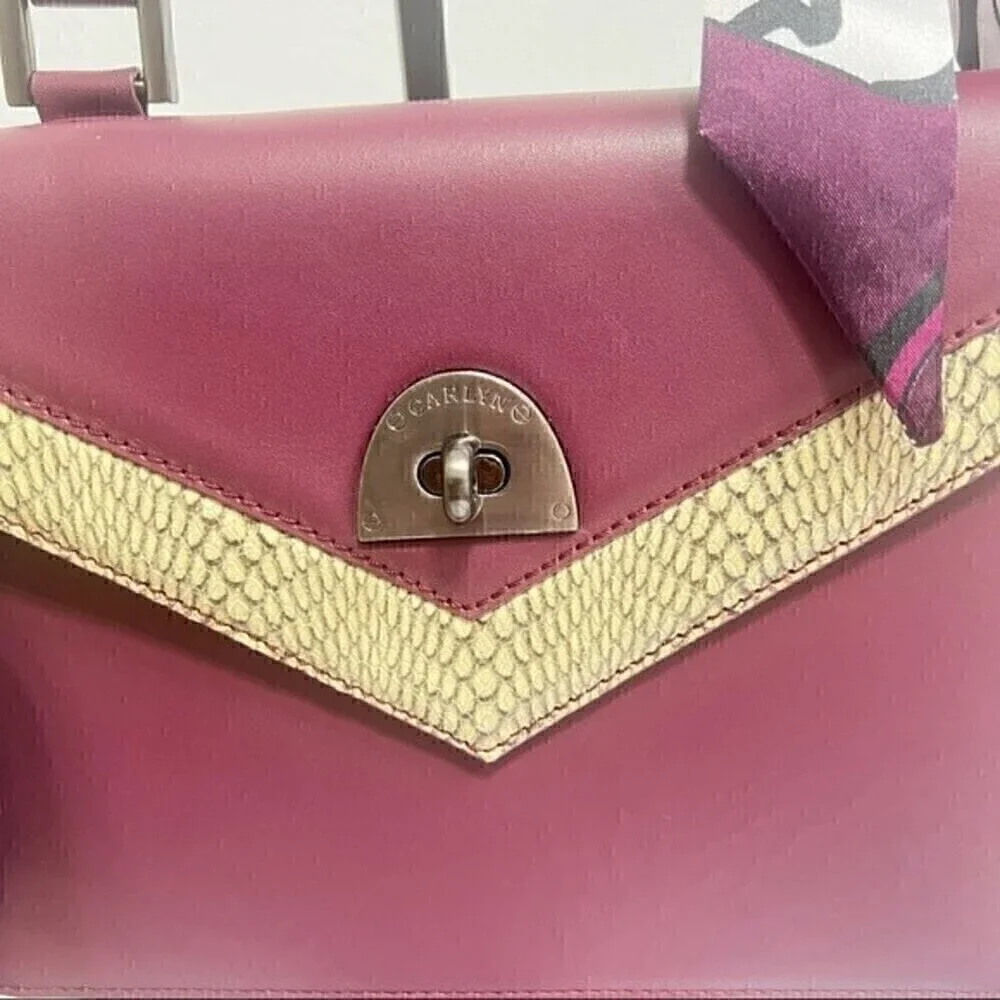 Carlyn Burgundy Crossbody Handbag
